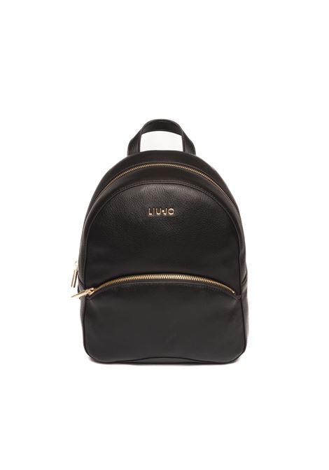 black logo backpack LIU JO | AF4287E0037PELLE-22222